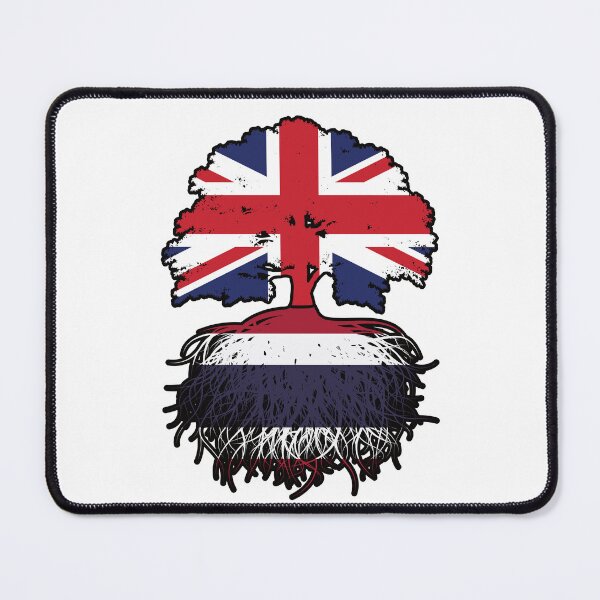 Item preview, Thailand Thai British UK Tree Roots Flag designed and sold by FlagX.