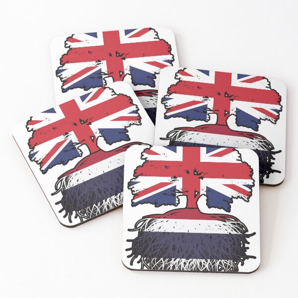 Item preview, Thailand Thai British UK Tree Roots Flag designed and sold by FlagX.