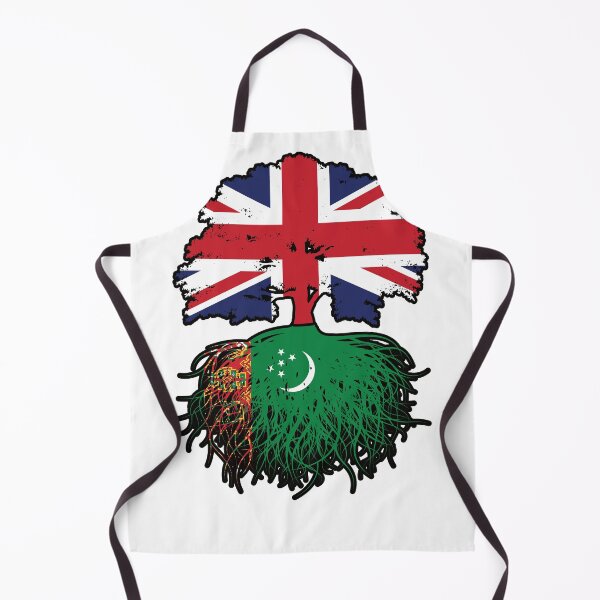 Item preview, Turkmenistan Turkmen British UK Tree Roots Flag designed and sold by FlagX.