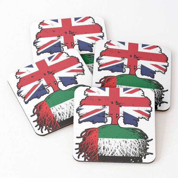 Item preview, United Arab Emirates Emirati British UK Tree Roots Flag designed and sold by FlagX.