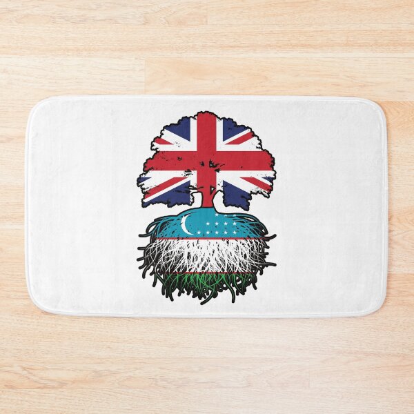 Item preview, Uzbekistan Uzbekistani British UK Tree Roots Flag designed and sold by FlagX.