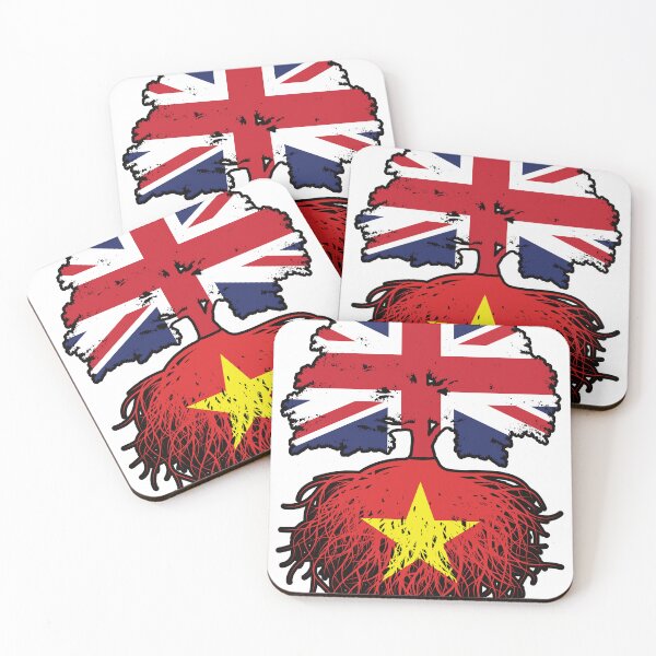 Item preview, Vietnam Vietnamese British UK Tree Roots Flag designed and sold by FlagX.