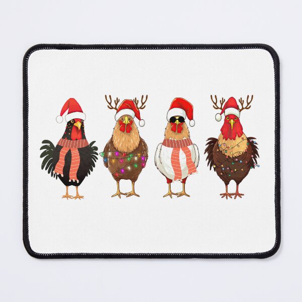 Item preview, Funny Christmas Chickens with Santa Hats designed and sold by Imad99x.