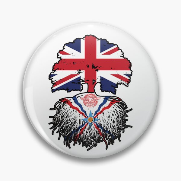 Item preview, Assyria Assyrian British UK Tree Roots Flag designed and sold by FlagX.
