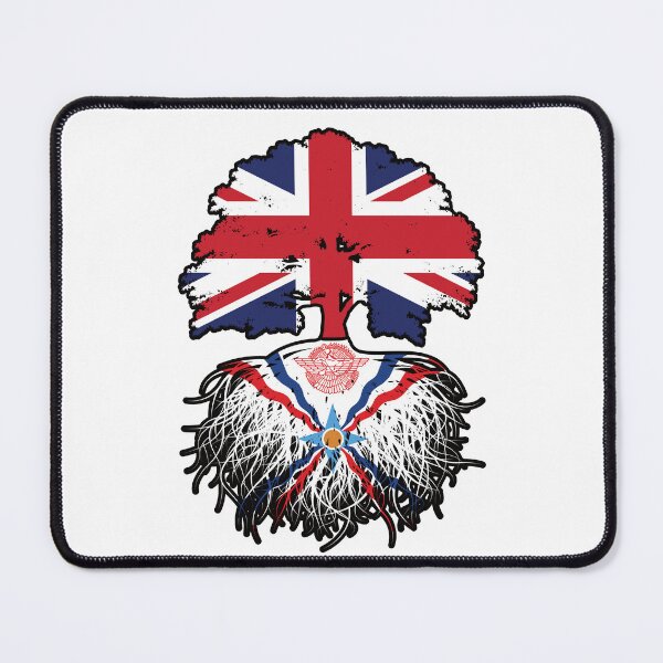 Item preview, Assyria Assyrian British UK Tree Roots Flag designed and sold by FlagX.