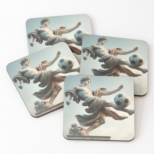 Item preview, Greek statue playing football designed and sold by mucho-de-todo.
