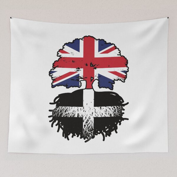 Item preview, Cornwall Cornish British UK Tree Roots Flag designed and sold by FlagX.