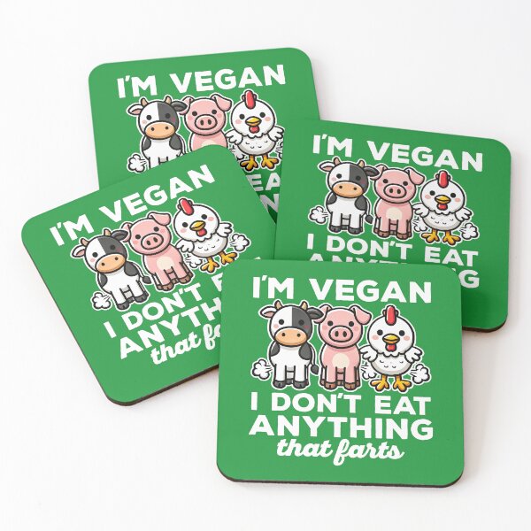 Item preview, I'm Vegan I Don't Eat Anything That Farts designed and sold by DetourShirts.
