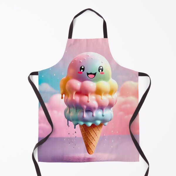 Item preview, PASTEL SHERBERT CUTE ICE CREAM DRIPPING CONE  designed and sold by Arts4U.