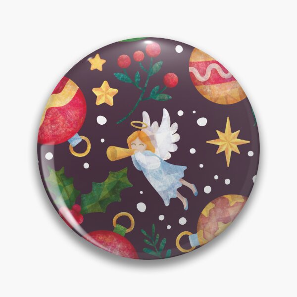 Item preview, Christmas pattern with tree balls and angels 5 designed and sold by Anna-StekArt.