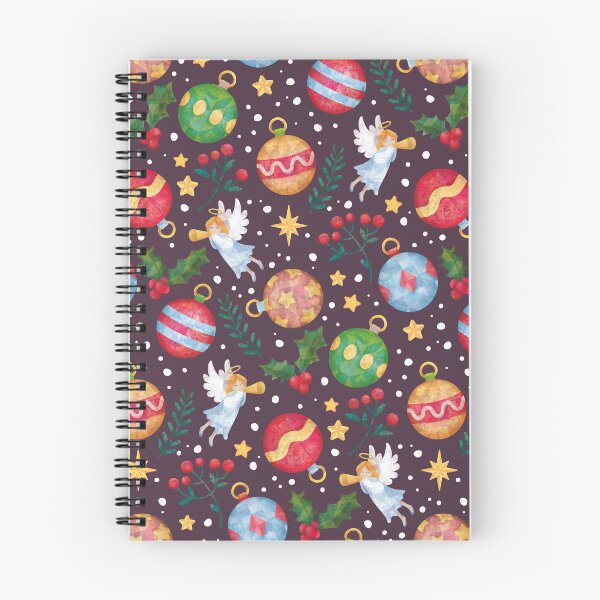 Item preview, Christmas pattern with tree balls and angels 5 designed and sold by Anna-StekArt.