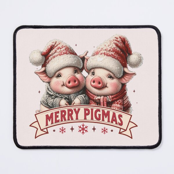 Item preview, Merry pigmas Christmas Happy pig Year , Funny Christmas pig, pig lover gift, pig mom designed and sold by InspireGlow.
