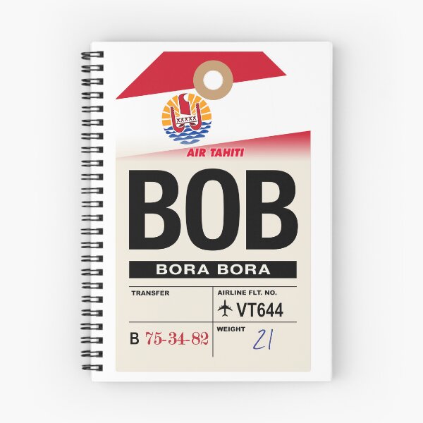 Item preview, Bora Bora (BOB) French Polynesia Airline Luggage Tag designed and sold by travelwitheric.