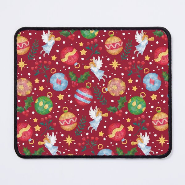 Item preview, Christmas pattern with tree balls and angels 6 designed and sold by Anna-StekArt.