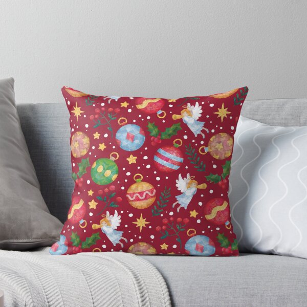 Item preview, Christmas pattern with tree balls and angels 6 designed and sold by Anna-StekArt.