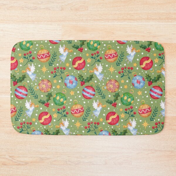 Item preview, Christmas pattern with tree balls and angels 8 designed and sold by Anna-StekArt.