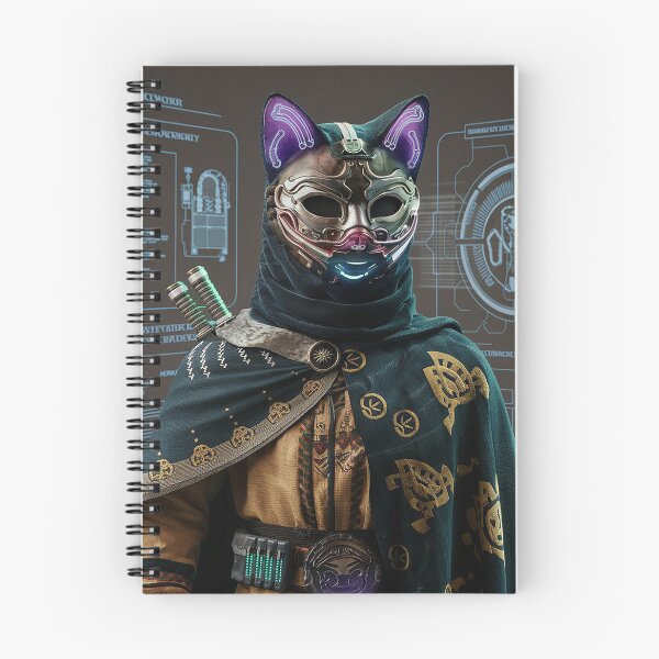 Item preview, a futuristic cat with a bionic mask designed and sold by angelcrease.