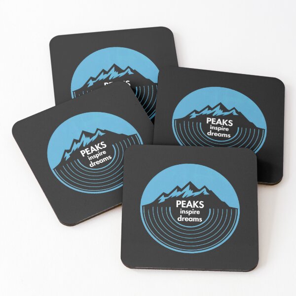 Item preview, Peaks Inspire Dreams Mountain Vinyl Adventure Hiking designed and sold by Anniko Art Studio.