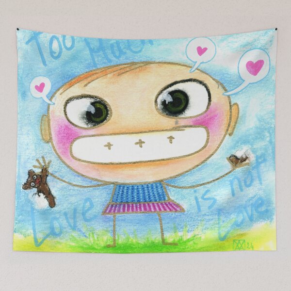 Item preview, too much love designed and sold by Castel Yvonne.