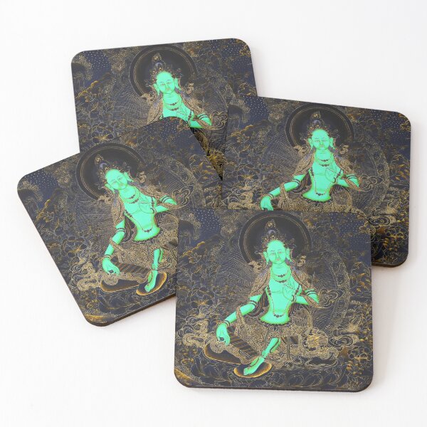 Item preview, Green Tara Syamatara Buddhist Thangka designed and sold by Onodera.
