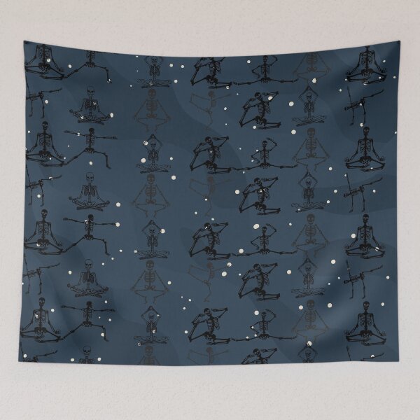 Item preview, Spooky Skeleton Yoga Flow designed and sold by mamolebo.