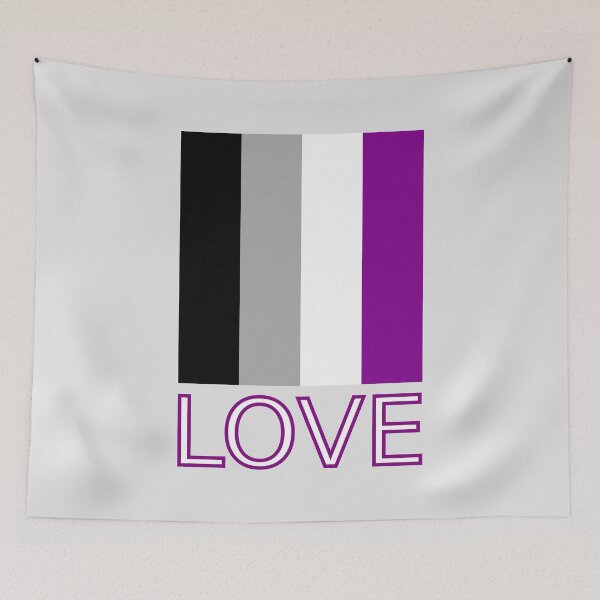 Item preview, Asexual Flag Pride Love designed and sold by Jeallan Designs.