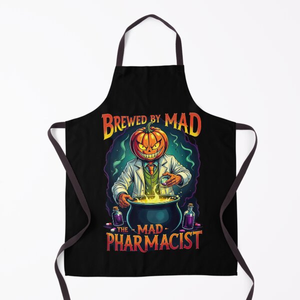 Item preview, Brewed by Mad, The Mad Pharmacist, Pharmacy Halloween designed and sold by PixelEyeArts.