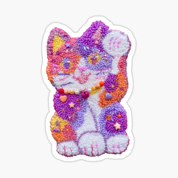 Item preview, rainbow sherbet lucky cat  designed and sold by gummyy.