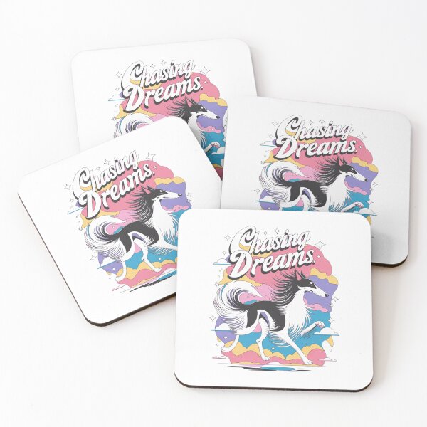 Item preview, Cute Dog Borzoi Chasing Dreams designed and sold by mpwme.