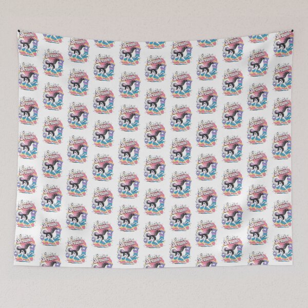 Item preview, Cute Dog Borzoi Chasing Dreams designed and sold by mpwme.