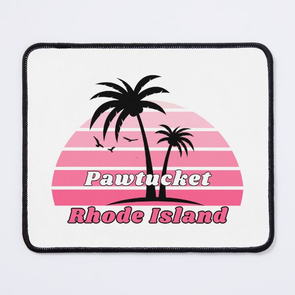 Item preview, Retro Cool Pawtucket Beach Rhode Island Palm Tree at Sunset Souvenirs designed and sold by karmdaf.