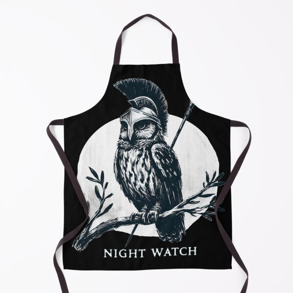 Item preview, Night Watch: Fierce Owl with Helmet and Spear designed and sold by Slick-Waffles.