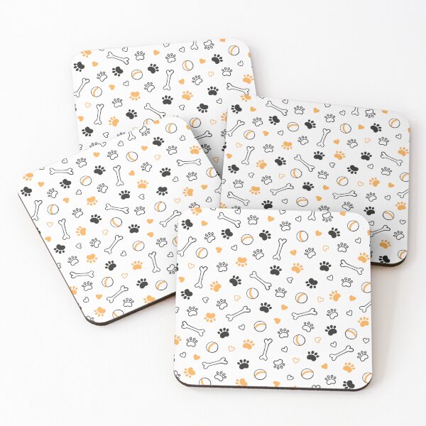 Item preview, Dog pattern, dog paw print pattern, woof dog bone dog ball pattern  designed and sold by CEB1700.