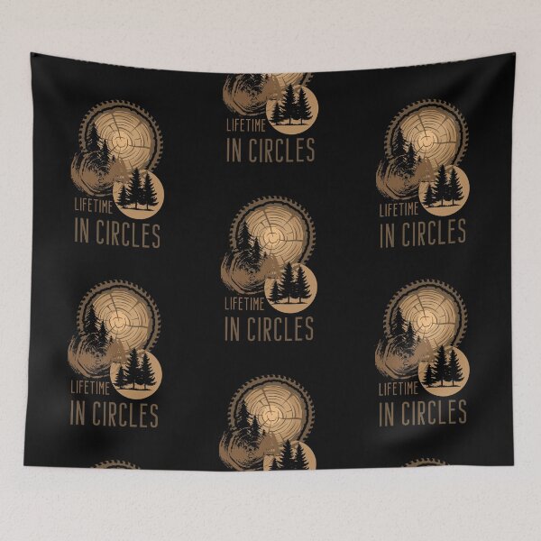 Item preview, Wood Growth Rings Lifetime In Circles designed and sold by ToxiCool.