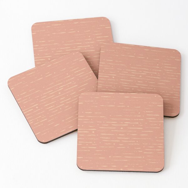 Item preview, Dot-Dash Distressed Pattern - Coral + Melon designed and sold by Irene Estelle.