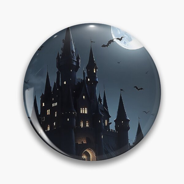 Item preview, Halloween castle designed and sold by Palatinasart.