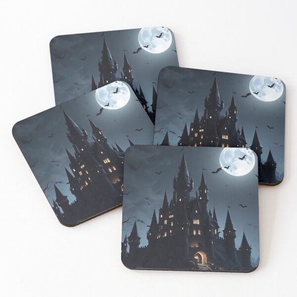 Item preview, Halloween castle designed and sold by Palatinasart.
