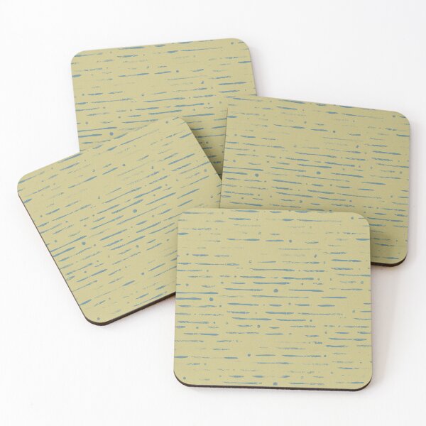 Item preview, Dot-Dash Distressed Pattern - Gold + Peacock designed and sold by Irene Estelle.