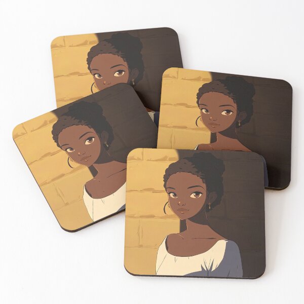 Item preview, Ugandan woman, portrait | Anime style designed and sold by ComicsFactory.