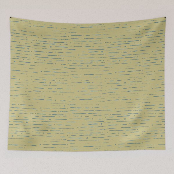 Item preview, Dot-Dash Distressed Pattern - Gold + Peacock designed and sold by Irene Estelle.