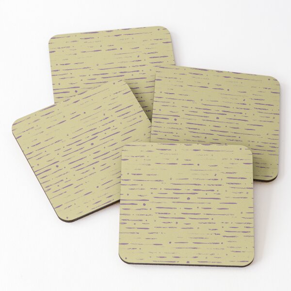 Item preview, Dot-Dash Distressed Pattern - Gold + Plum designed and sold by Irene Estelle.