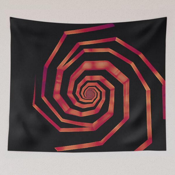 Item preview, Copy of Copy of SPIRALIS BLUE - Geometric pattern where angular lines create a spiral effect designed and sold by Atmosferica.