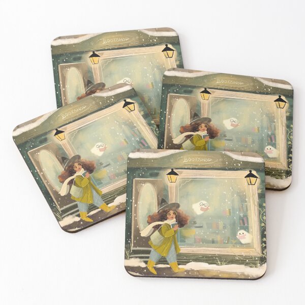 Item preview, Snowy Bookshop Ghosts designed and sold by Artofstephmarie.