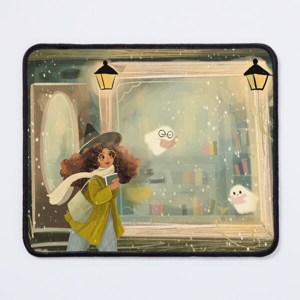 Item preview, Snowy Bookshop Ghosts designed and sold by Artofstephmarie.
