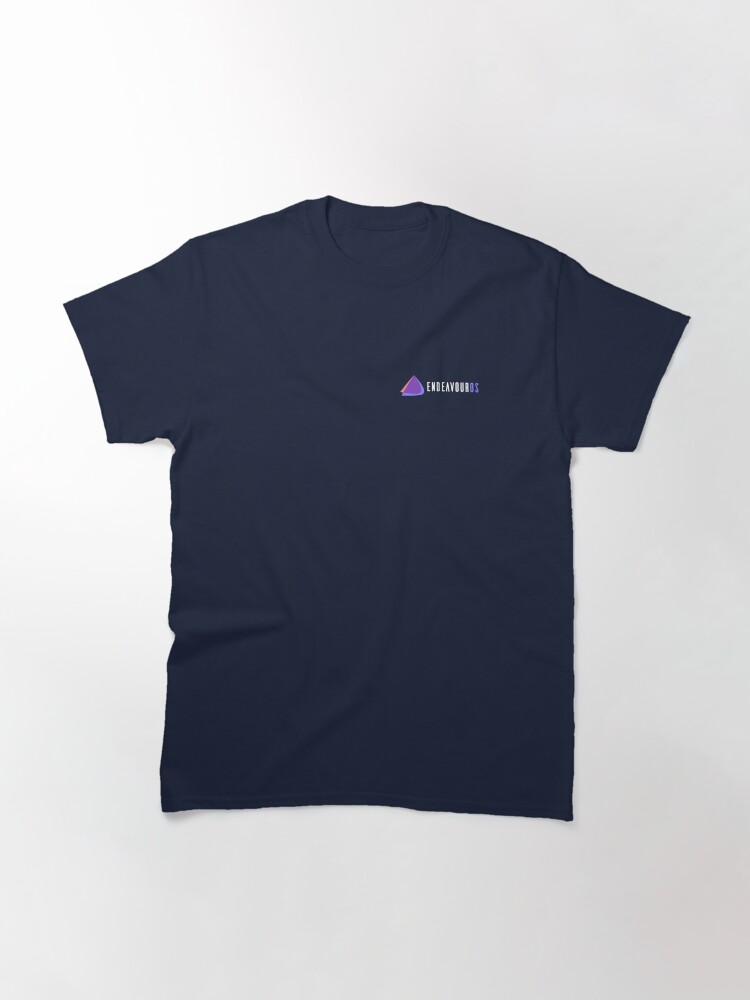 Thumbnail 3 of 7, Classic T-Shirt, EndeavourOS banner (text white) designed and sold by EndeavourOS.