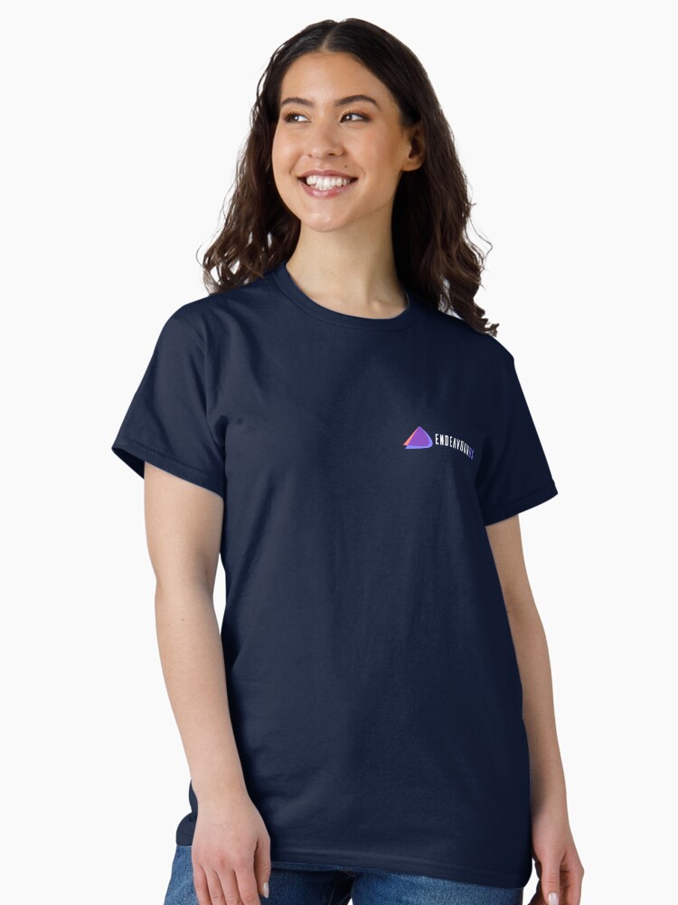 Thumbnail 2 of 7, Classic T-Shirt, EndeavourOS banner (text white) designed and sold by EndeavourOS.