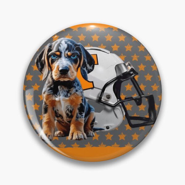 Item preview, ANGRY ANTHONY THE Tennessee Bluetick - WITH ORANGE STARS designed and sold by Pickle Wicked Designs.