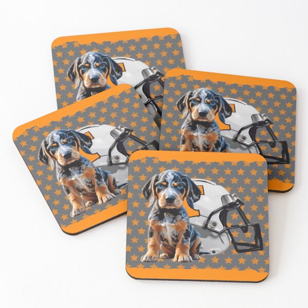 Item preview, ANGRY ANTHONY THE Tennessee Bluetick - WITH ORANGE STARS designed and sold by Pickle Wicked Designs.