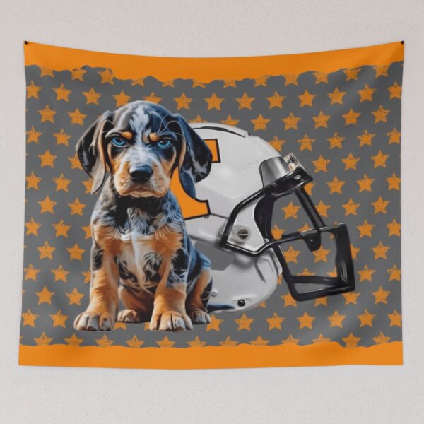 Item preview, ANGRY ANTHONY THE Tennessee Bluetick - WITH ORANGE STARS designed and sold by Pickle Wicked Designs.