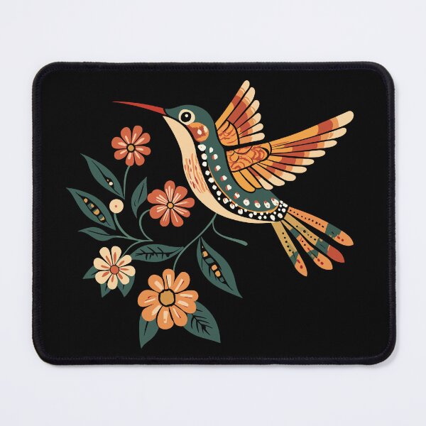 Item preview, Hummingbird With Flowers And Plants designed and sold by YalenArt.